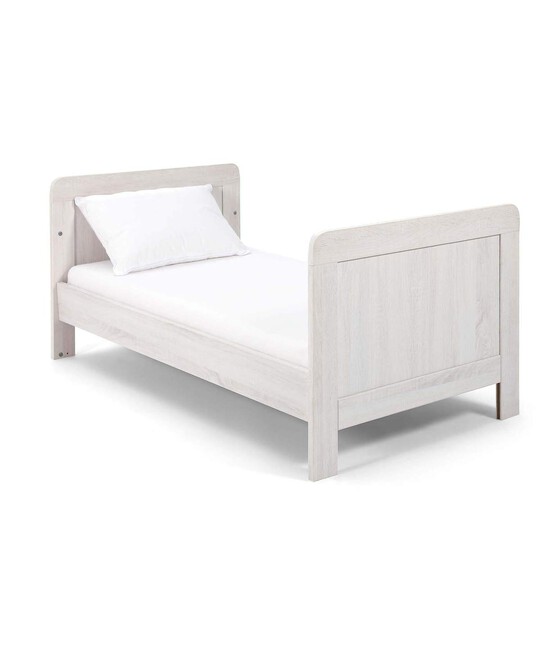 Atlas 4 Piece Cotbed with Dresser Changer, Wardrobe, and Premium Dual Core Mattress Set- White image number 4